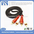 Gold überzogenes 2RCA ZU 2RCA AUDIO KABEL 1.5M, 3M, 5M, 10M, 15M, 20M